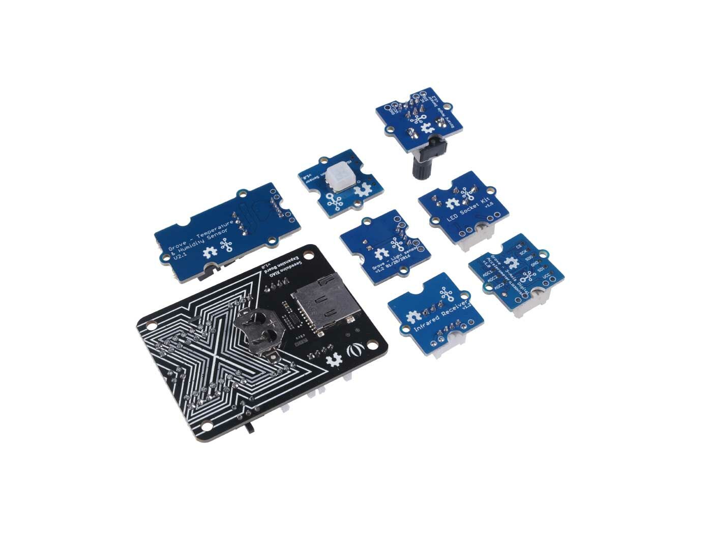 Seeed Studio XIAO Starter Kit - all Seeed Studio XIAO series Development boards supported, XIAO Series Expansion board, 9 Grove Modules, Additional Controllable Components, presented with XIAO Series Courses - Image 5