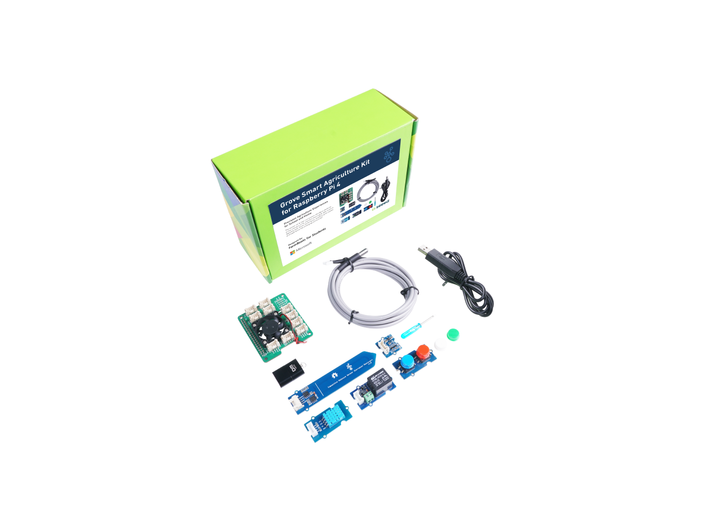 Grove Smart Agriculture Kit for Raspberry Pi 4 - designed for Microsoft FarmBeats for Students - Image 2