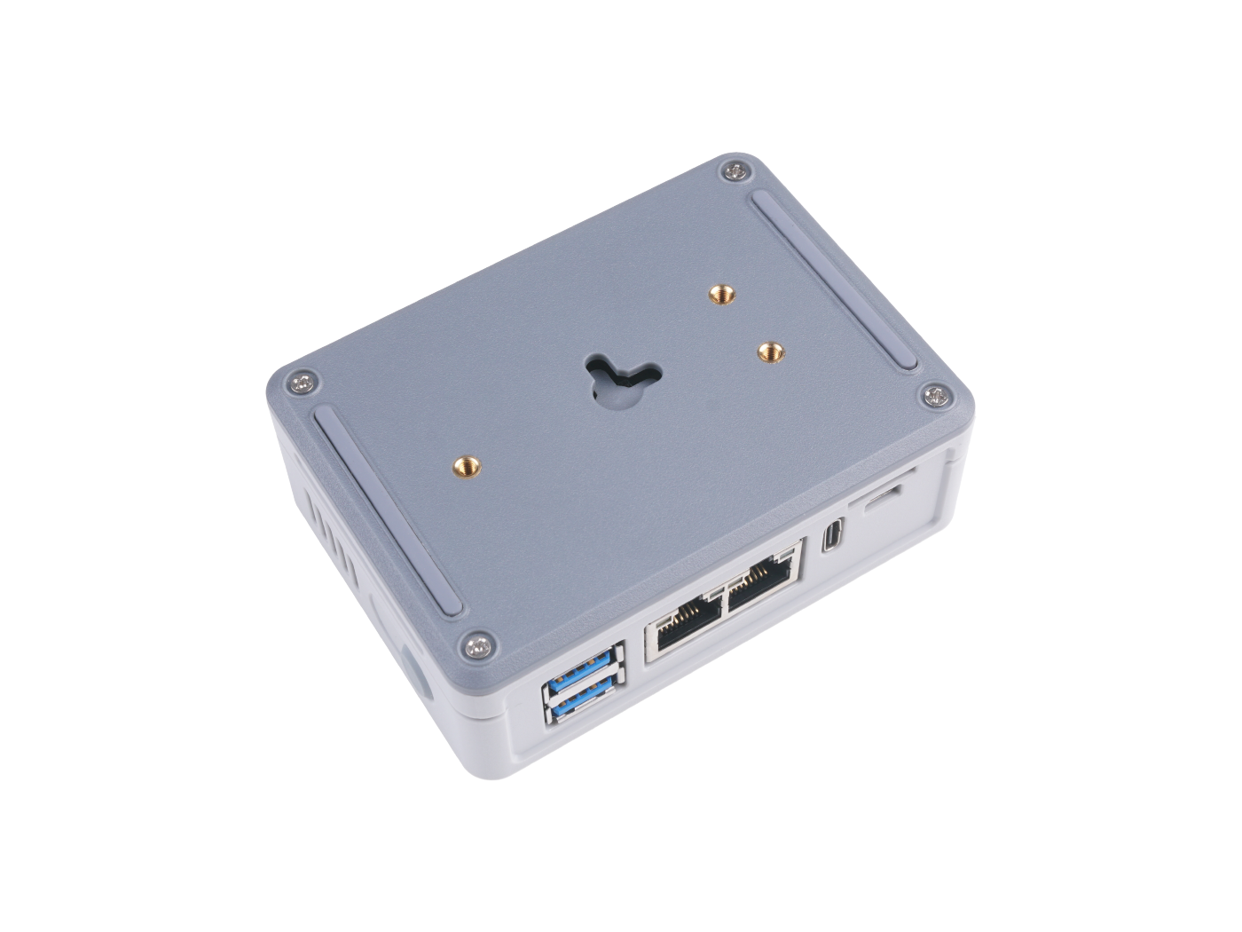Aluminum Alloy CNC Passive Cooling Cover Case for Raspberry Pi CM4 Dual Gigabit Ethernet Carrier Board - Image 4