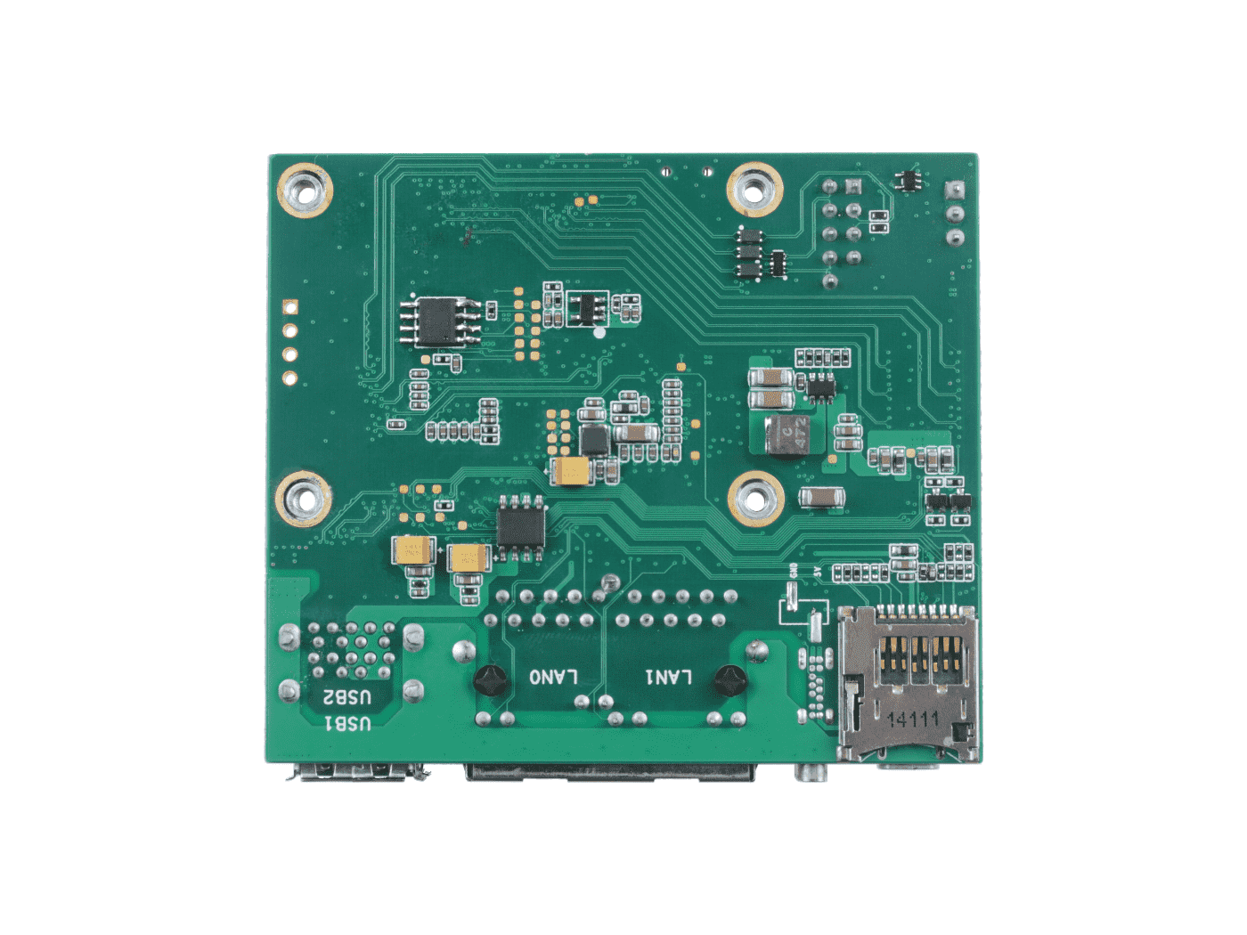 Dual Gigabit Ethernet NICs Carrier Board for Raspberry Pi Compute Module 4 - USB 3.0 connectors, Micro-HDMI interface, MIPI CSI/DSI, FPC connector, Micro-SD Card Slot, Compact size, OpenWrt supported - Image 5