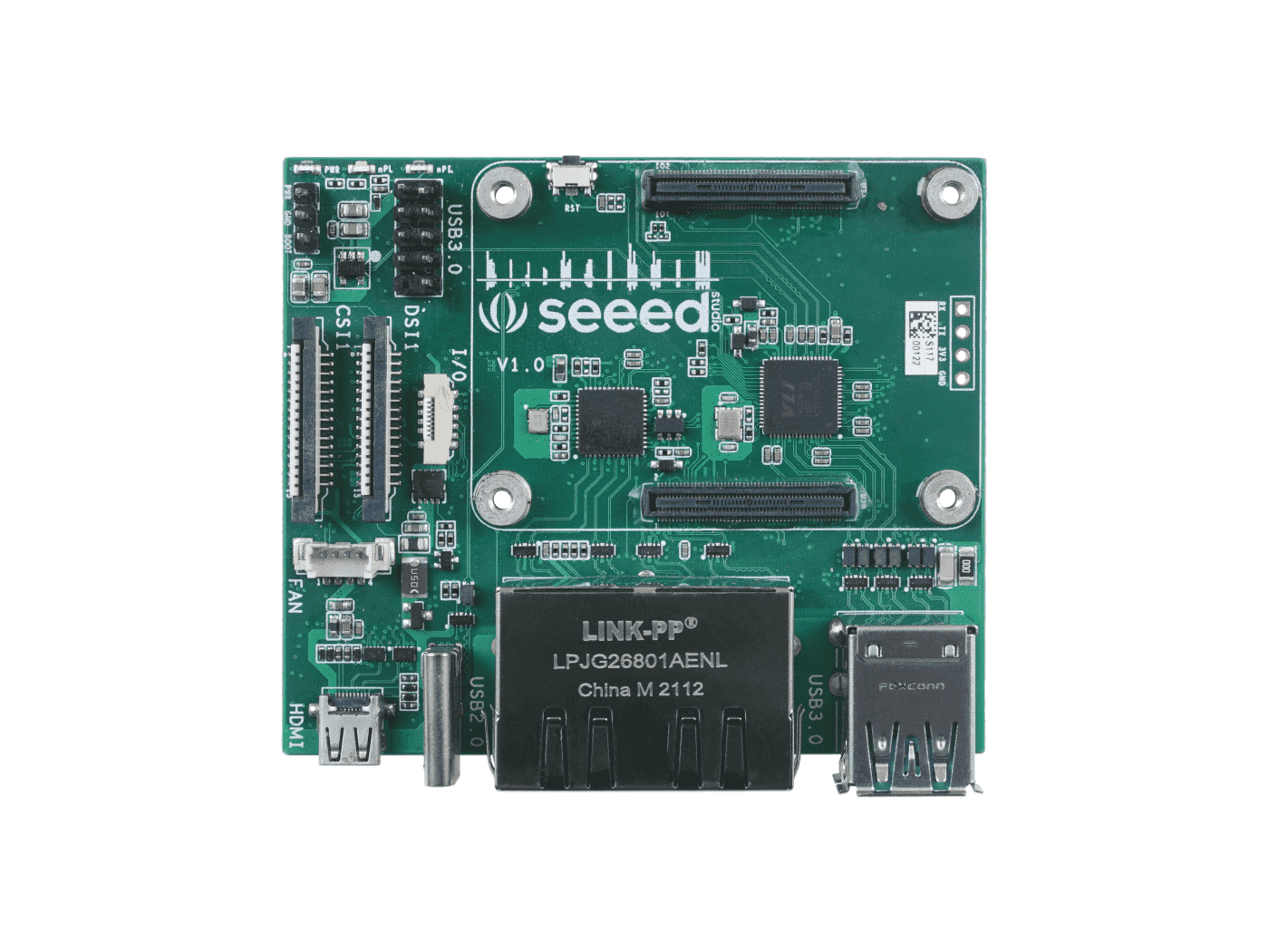 Dual Gigabit Ethernet NICs Carrier Board for Raspberry Pi Compute Module 4 - USB 3.0 connectors, Micro-HDMI interface, MIPI CSI/DSI, FPC connector, Micro-SD Card Slot, Compact size, OpenWrt supported - Image 4