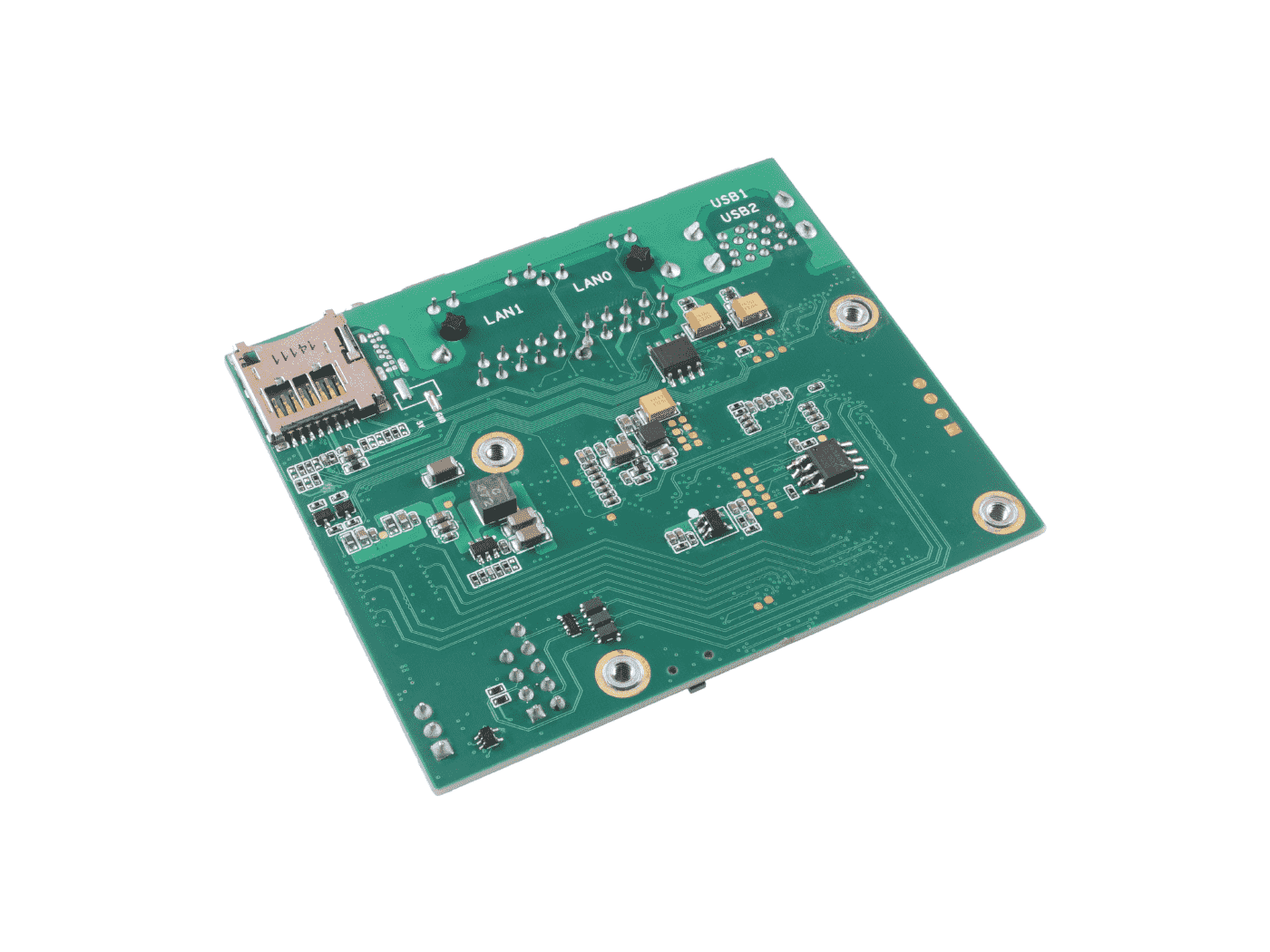 Dual Gigabit Ethernet NICs Carrier Board for Raspberry Pi Compute Module 4 - USB 3.0 connectors, Micro-HDMI interface, MIPI CSI/DSI, FPC connector, Micro-SD Card Slot, Compact size, OpenWrt supported - Image 3