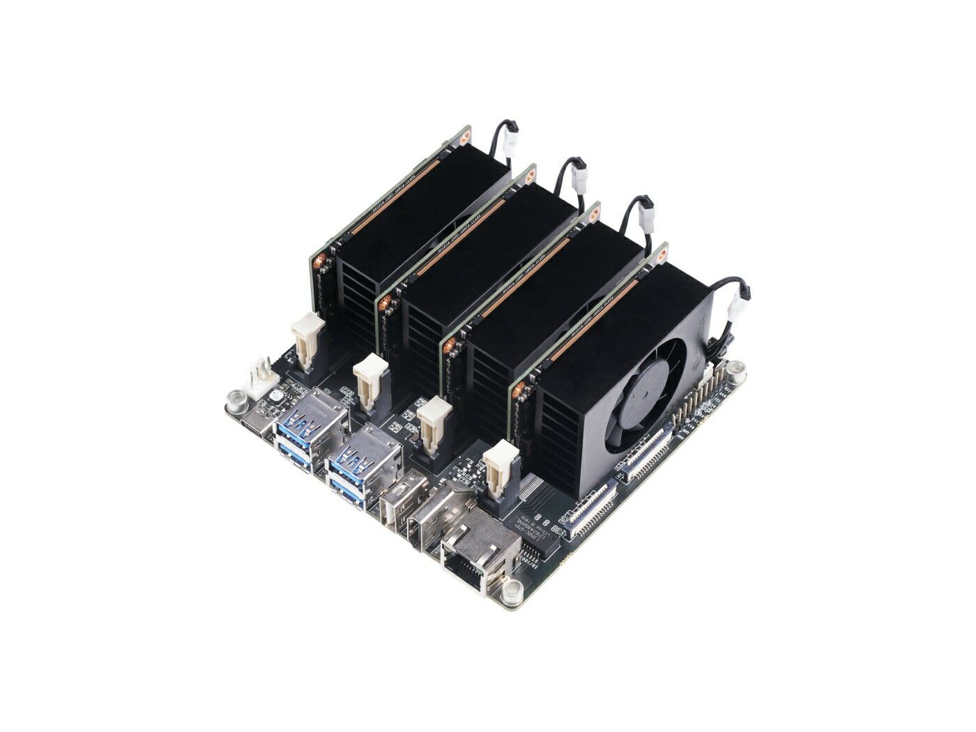 Jetson Mate Cluster Advanced - Carrier Board with 4 Jetson Xavier NX SoMs for GPU Cluster/ Server - Image 2