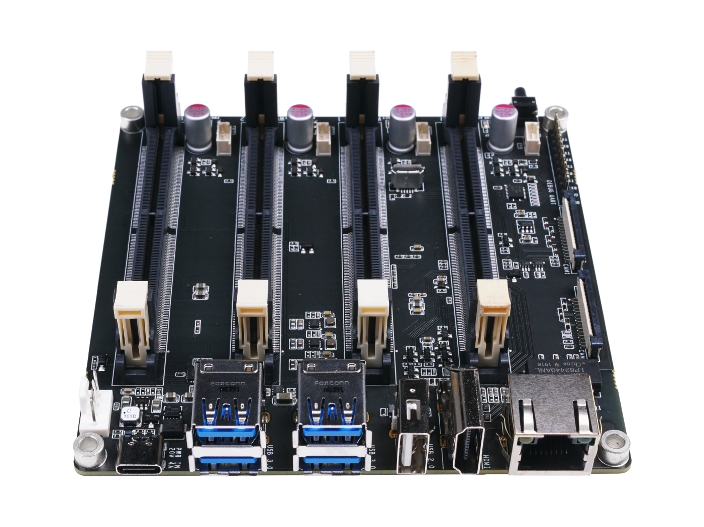 Jetson Mate Cluster Advanced - Carrier Board with 4 Jetson Xavier NX SoMs for GPU Cluster/ Server - Image 6