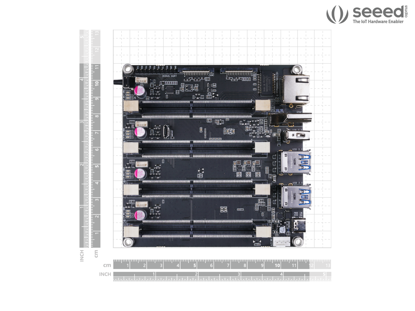 Jetson Mate Cluster Advanced - Carrier Board with 4 Jetson Xavier NX SoMs for GPU Cluster/ Server - Image 8