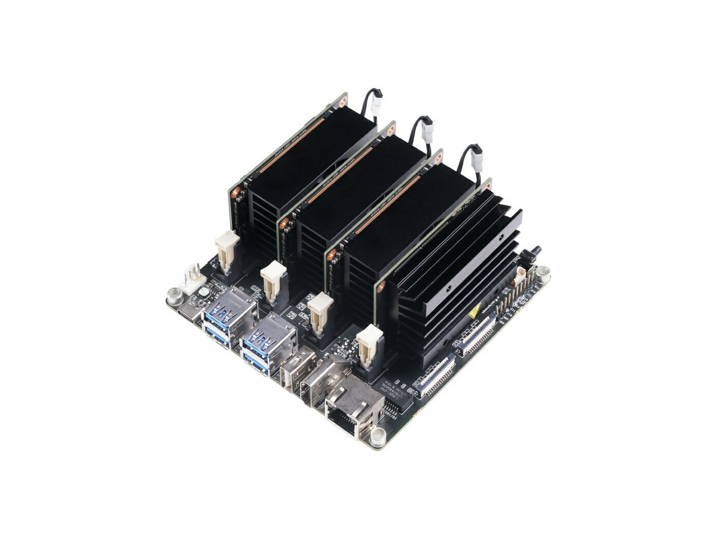 Jetson Mate Cluster Standard - Carrier Board with 1 Jetson Nano & 3 Jetson Xavier NX SoMs for GPU Cluster/ Server - Image 2