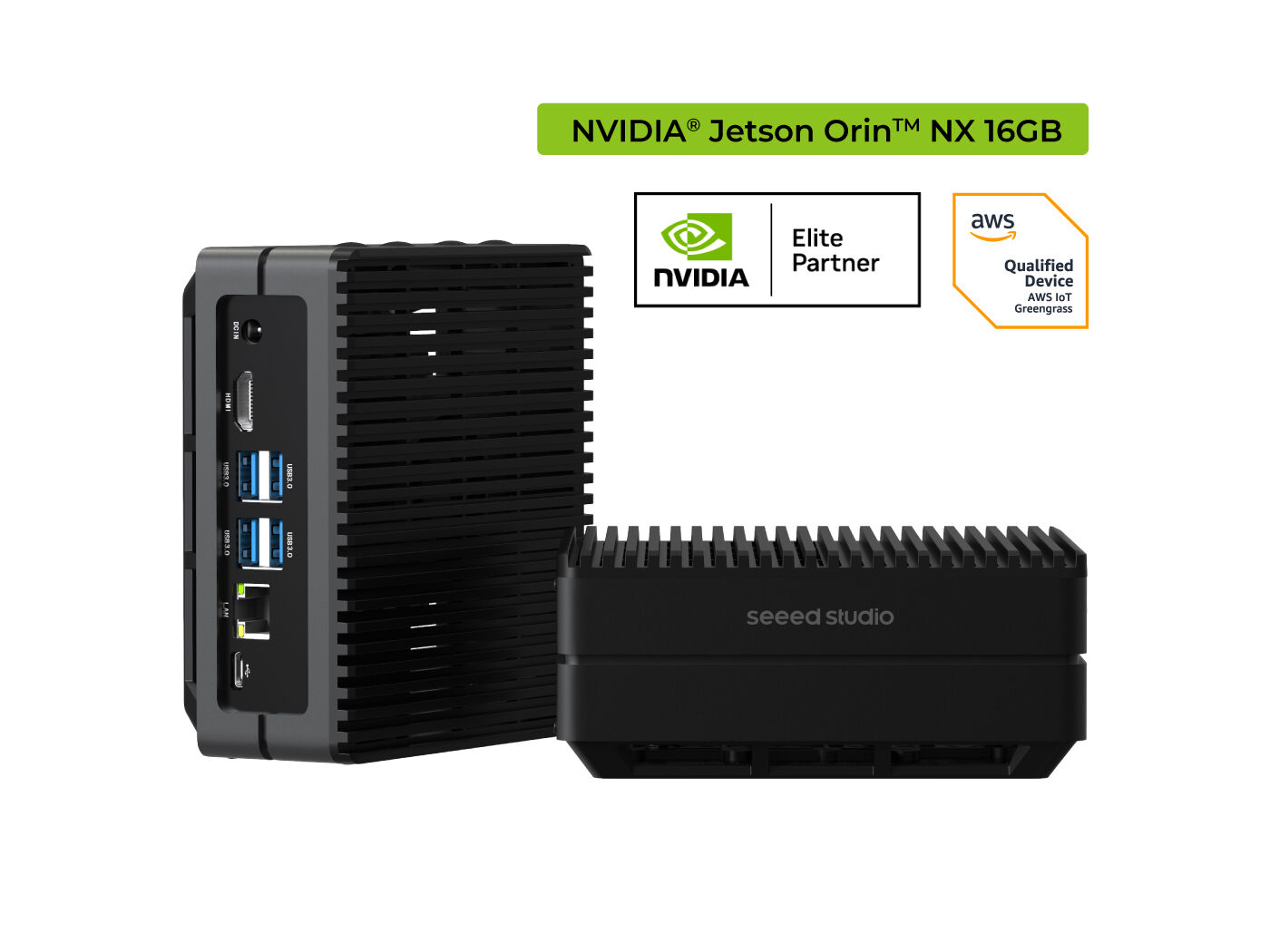 reComputer J4012 (w/o power adapter) - Edge AI Computer with NVIDIA® Jetson™ Orin™ NX 16GB （Super Mode NOT Supported)