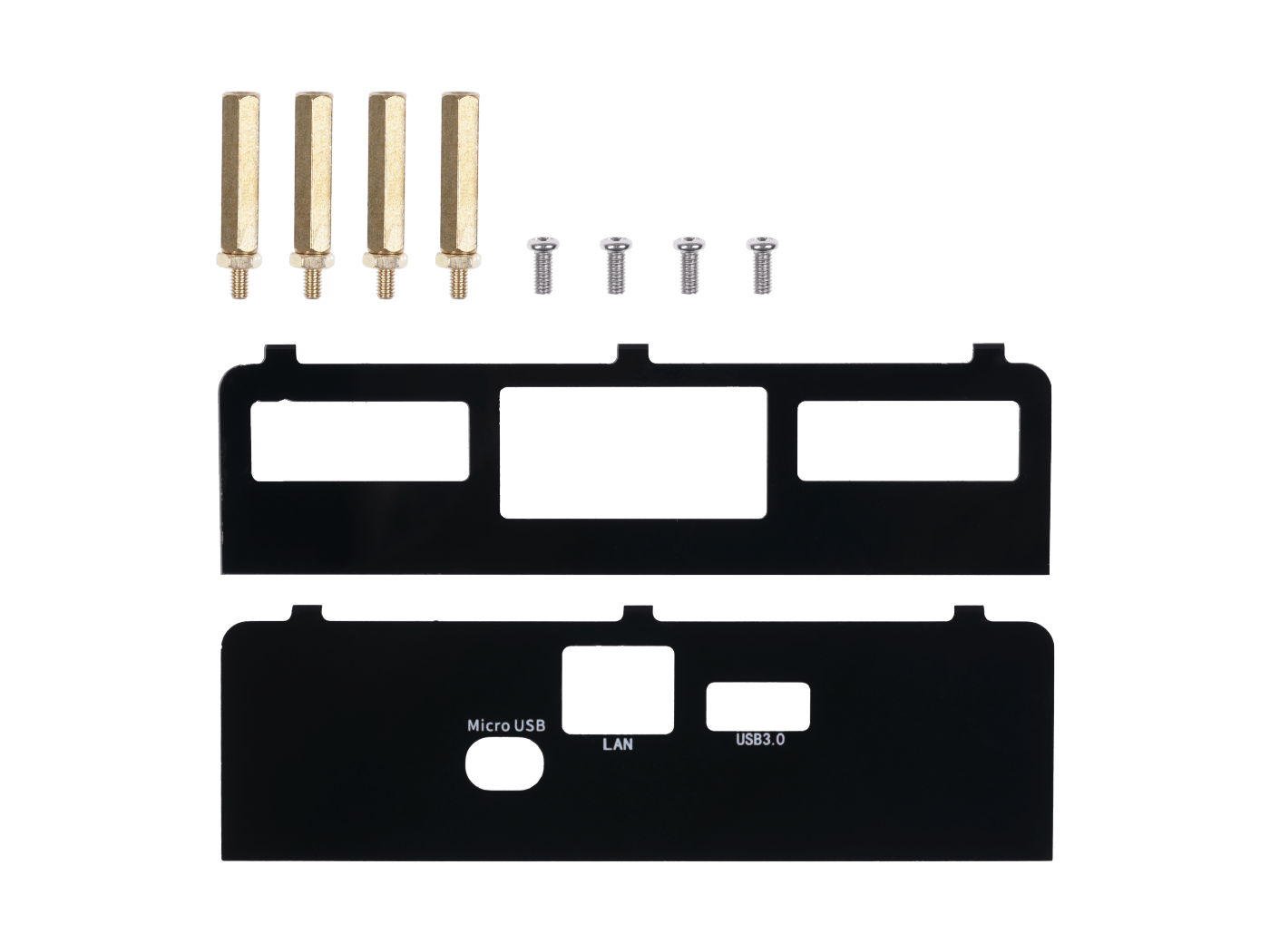 re_computer case: Side Panels For BeagleBone® Green With Standoffs