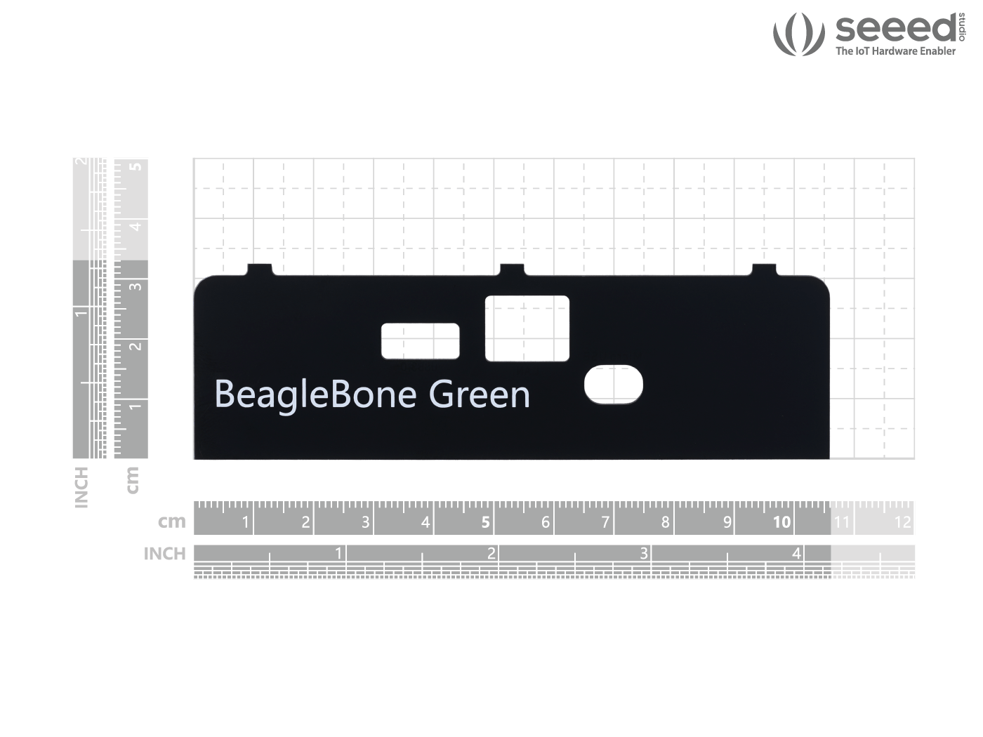 re_computer case: Side Panels For BeagleBone® Green With Standoffs - Image 7