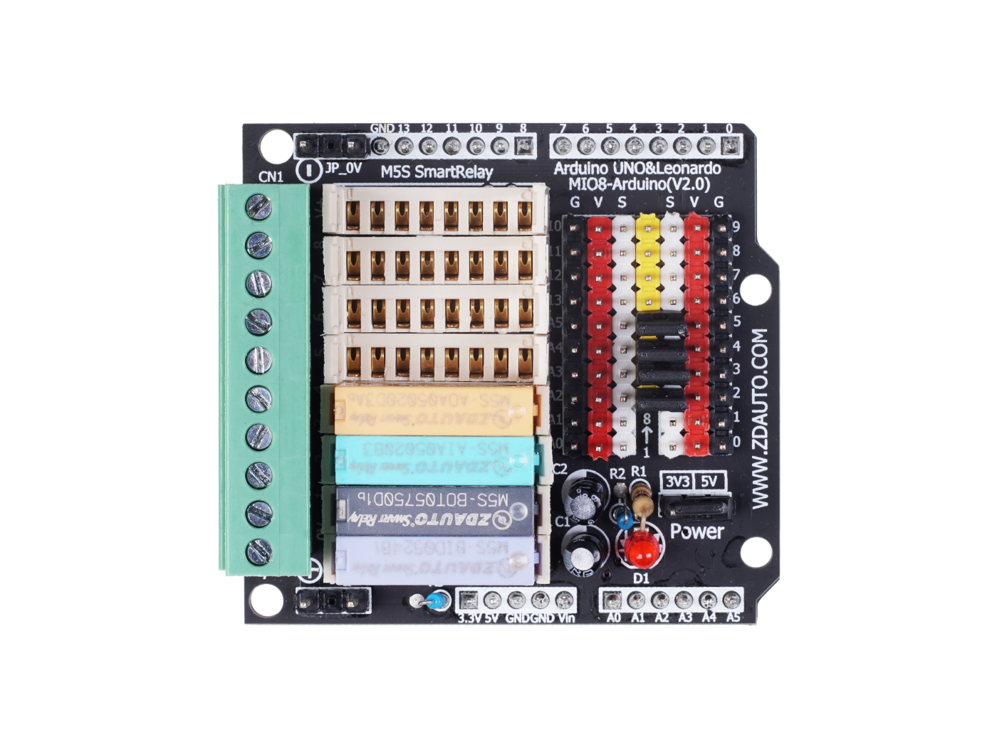 MIO Arduino Starter Kit with Expansion Board, M5S I/O modules and PLC – Compatible with Arduino UNO/ Leonardo - Image 2