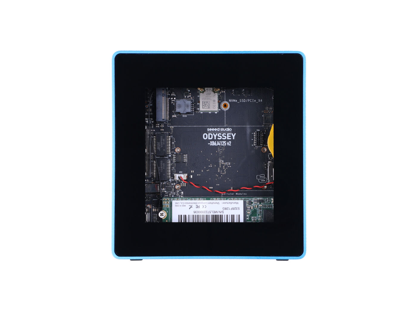 ODYSSEY Blue J4125 v2 Mini PC(TELEC) - Mini PC with 128GB M.2 SATA, Linux and RP2040 Core, dual 2.5 Gigabit Ethernet NICs - Image 3
