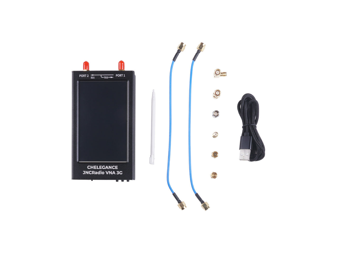 Chelegance JNCRadio VNA 4.3 Inch 3GHz Vector Network Analyzer- 50kHz-3GHz Short Wave HF VHF UHF, sweep speed 400pts/s, Aluminum alloy case, and IPS LCD Screen - Image 6