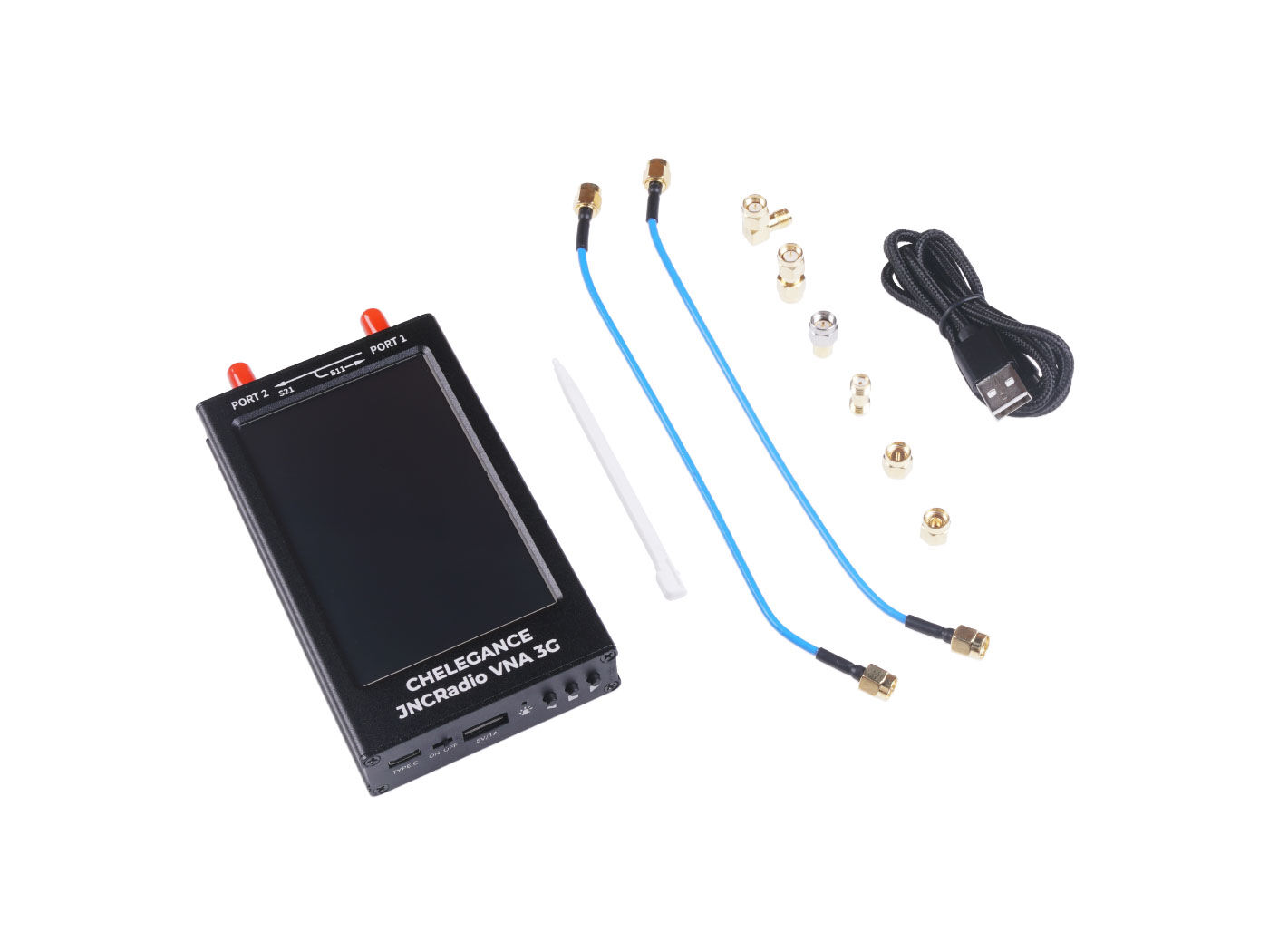Chelegance JNCRadio VNA 4.3 Inch 3GHz Vector Network Analyzer- 50kHz-3GHz Short Wave HF VHF UHF, sweep speed 400pts/s, Aluminum alloy case, and IPS LCD Screen - Image 7