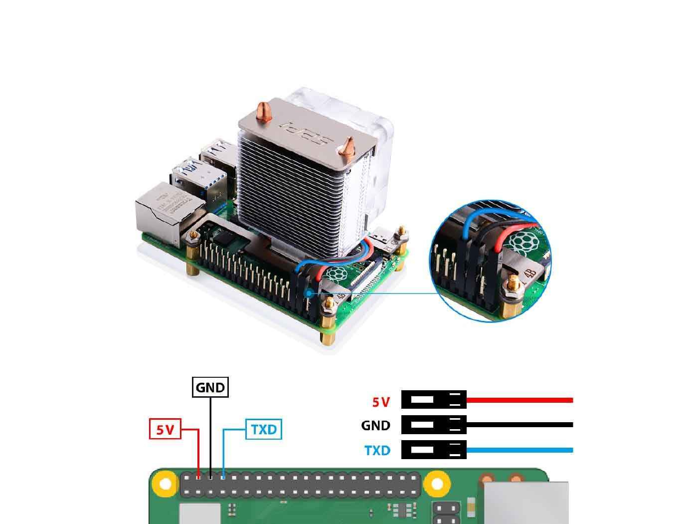 Blink Blink ICE Tower CPU Cooling Fan for Raspberry Pi (Support Pi 4) - Image 4