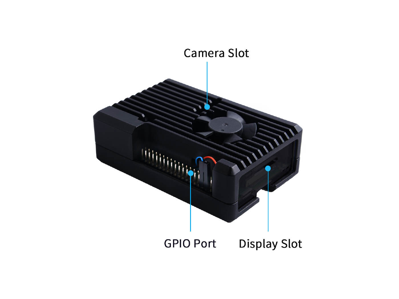 Aluminum Case with 3510 Fan for Raspberry Pi 4 - Image 4