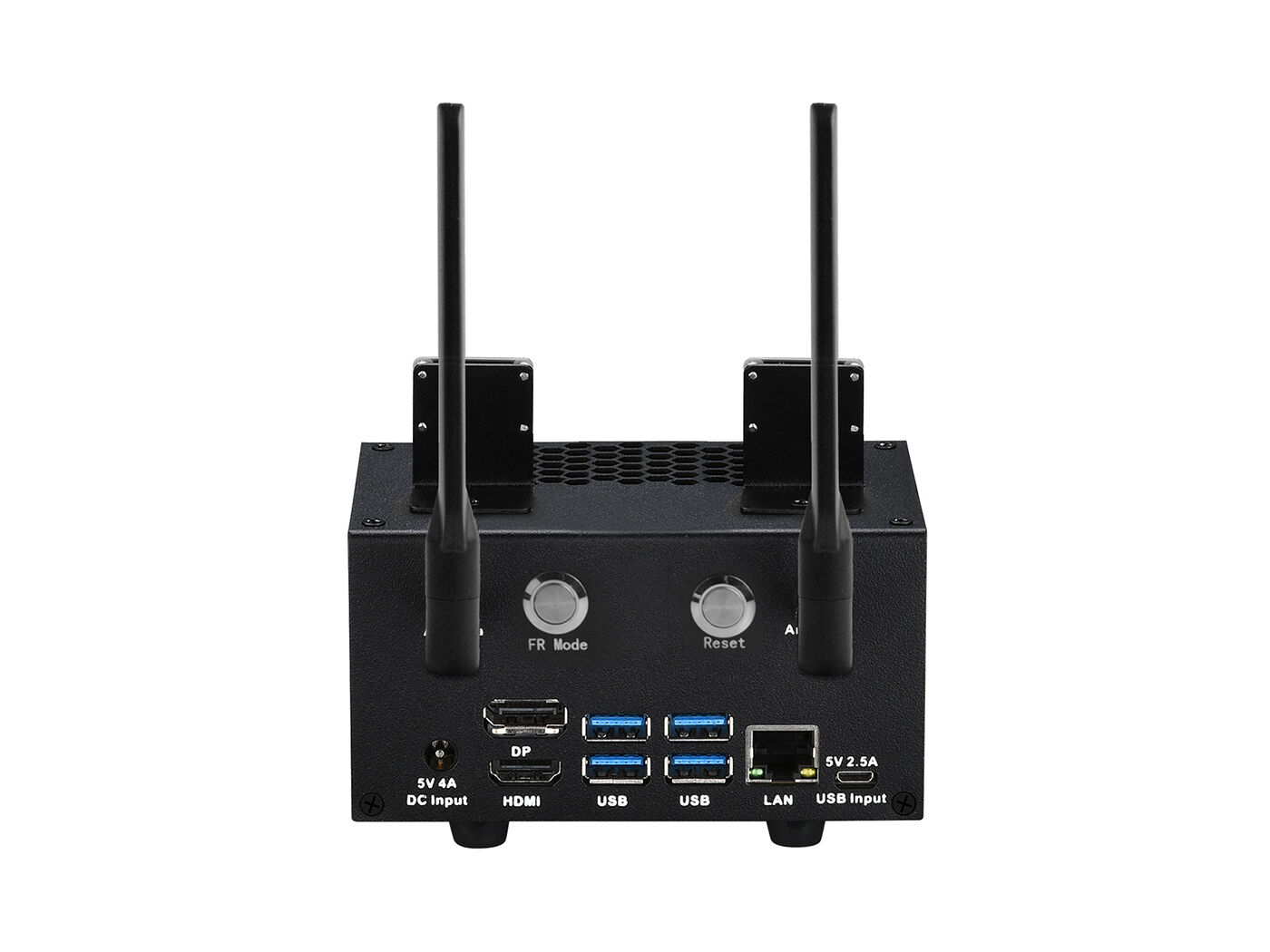 Iron Case for Jetson Nano B01 with Cooling Fan, Dual Antenna Mounts, Power/FR/RESET Buttons - Image 3