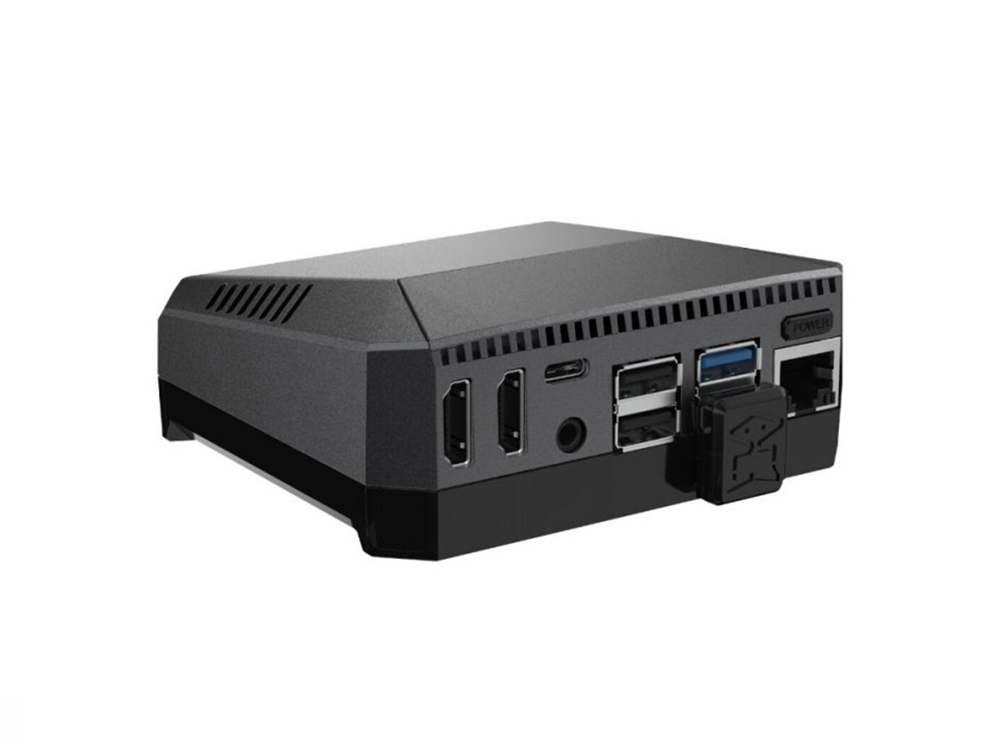 Argon ONE M.2 Aluminum Case for Raspberry Pi 4 - With SSD support via M.2, Two Full-Sized HDMI, Power Button, Cooling Fan & IR Support - Image 3