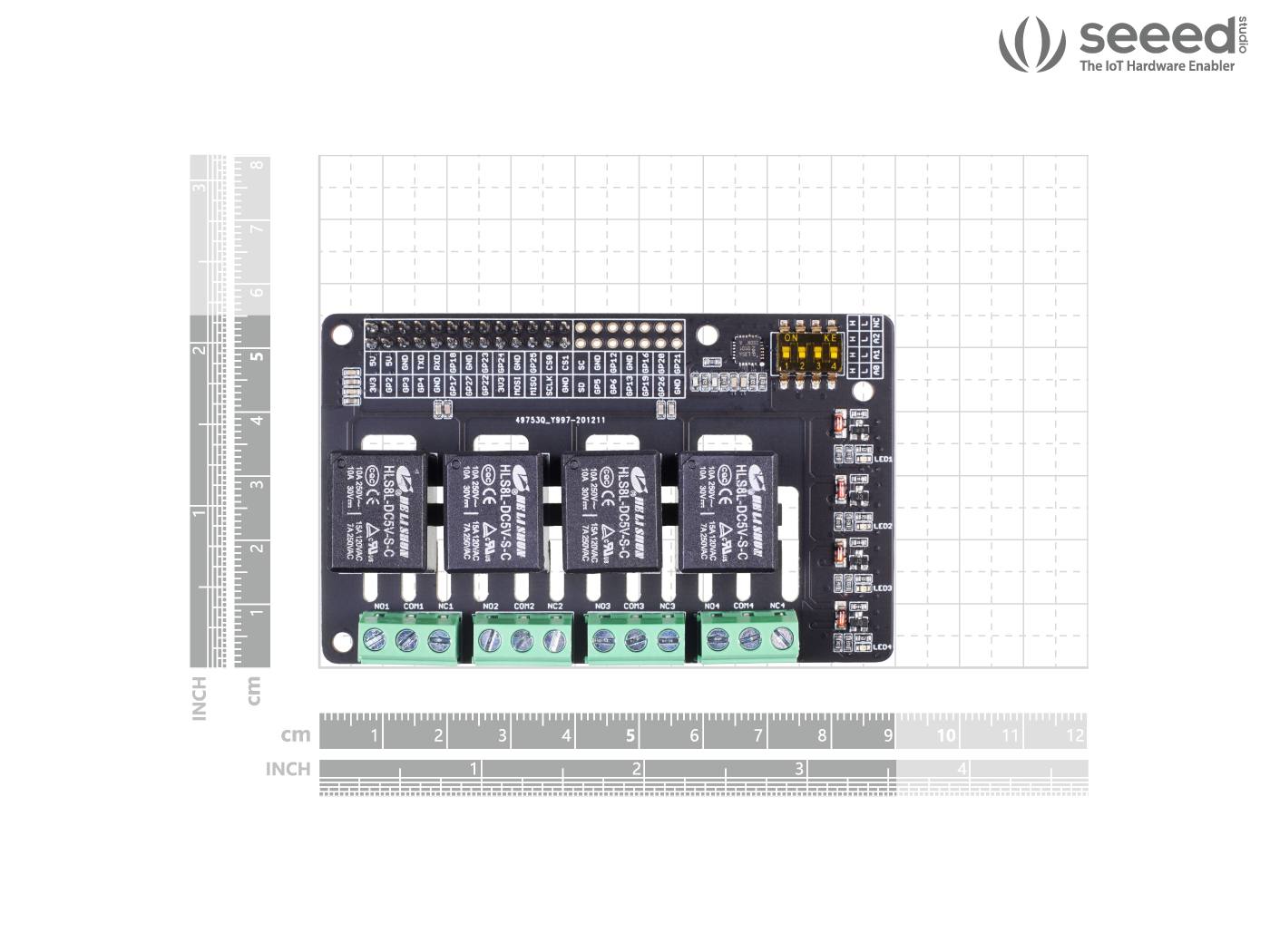 4-Channel SPDT Relay HAT for Raspberry Pi - Image 4