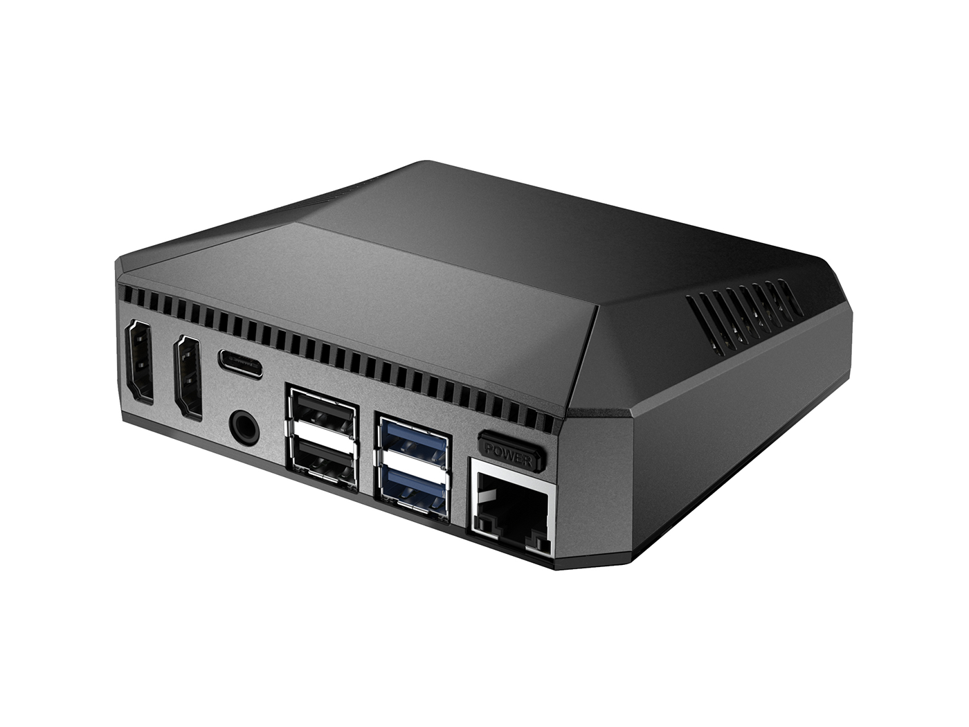 Argon ONE Raspberry Pi 4 Aluminum Case V2 - With Power Button/ Cooling Fan/ Dual Full-Size HDMI/ IR Receiver - Image 2