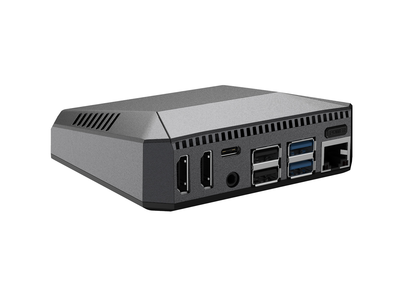 Argon ONE Raspberry Pi 4 Aluminum Case V2 - With Power Button/ Cooling Fan/ Dual Full-Size HDMI/ IR Receiver - Image 3