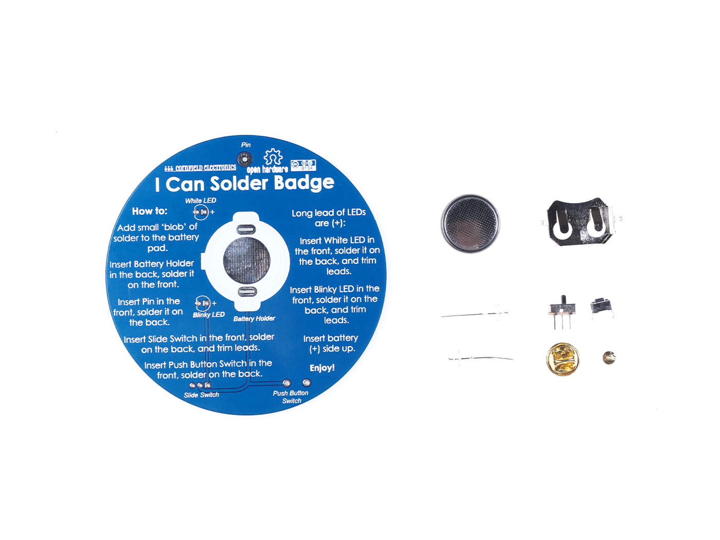 "I Can Solder" Badge kit - Image 3