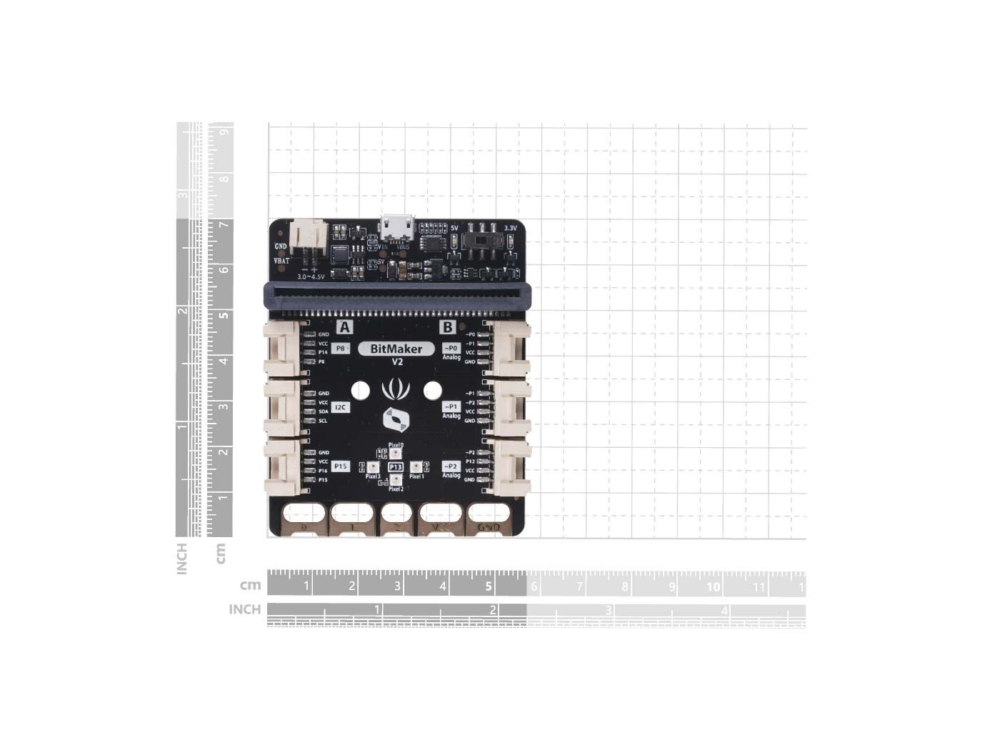 BitMaker_V2 - JST 2.0 battery connector & 6 Grove connectors - Image 7
