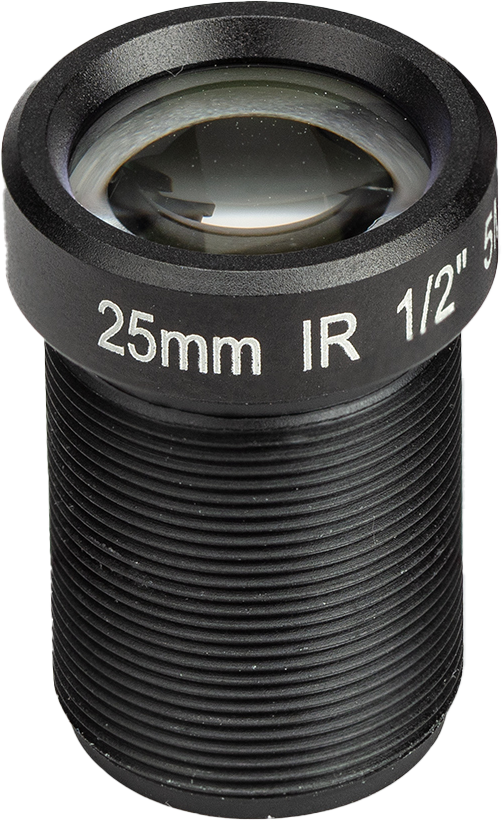 5MP, 25mm lens for Raspberry Pi Camera Sensor - M12-mount, 5 million pixel, 25mm focal length - Image 2
