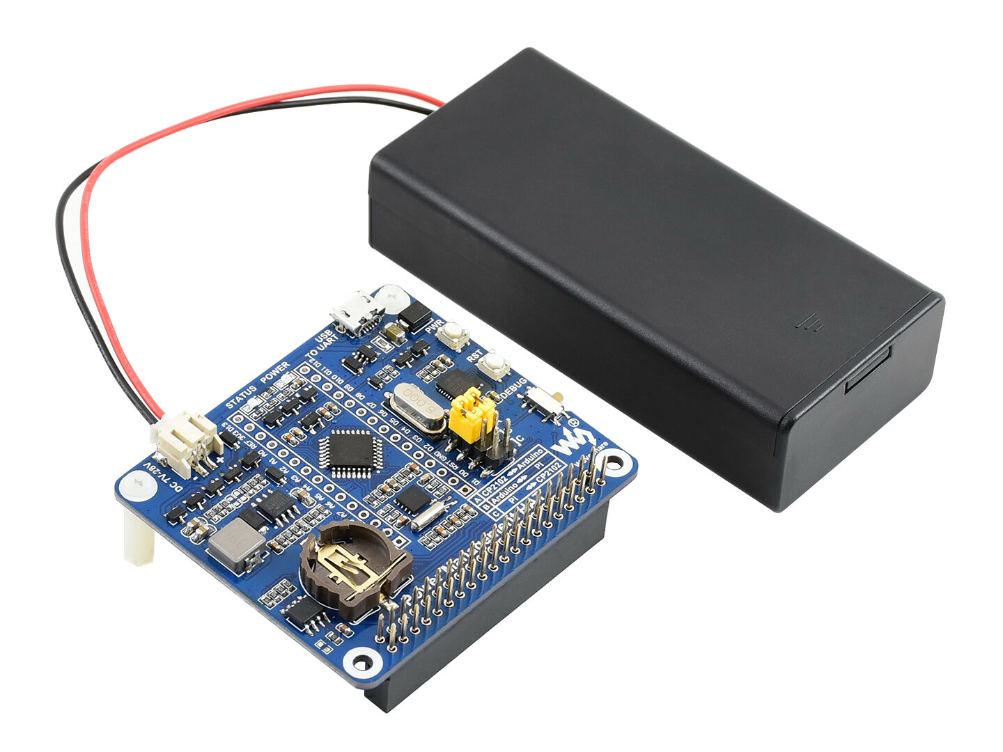 Power Management HAT for Raspberry Pi, Embedded Arduino MCU and RTC - Image 4