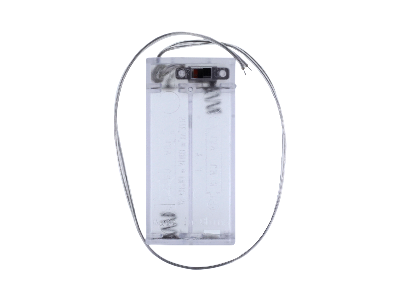 2 x AA Battery Holder with On/Off Switch and Sliding Cover