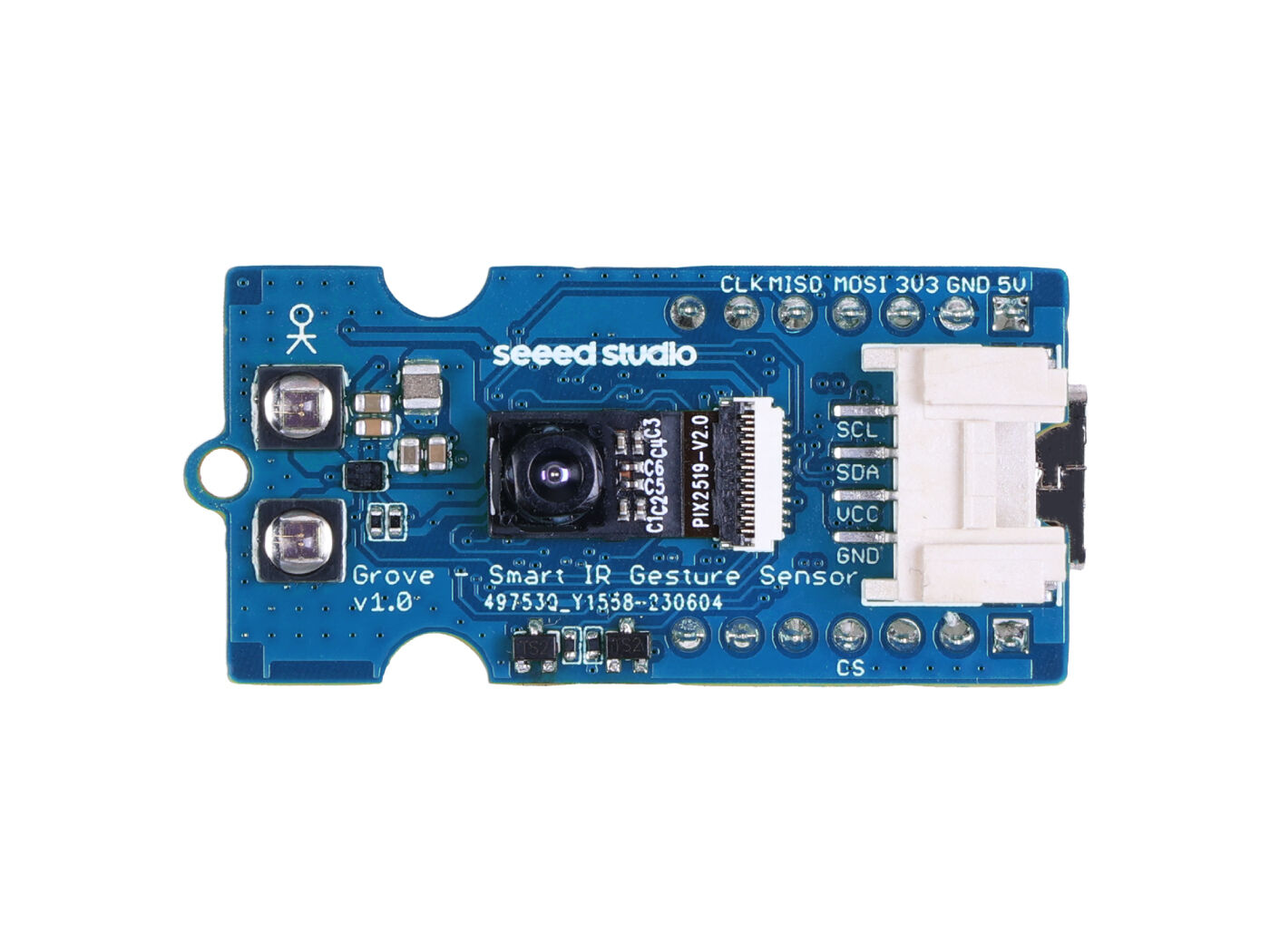 Grove Akıllı IR Hareket Sensörü, kızılötesi kamera sensörü, AI algoritması, 15'ten fazla hareket algılama, I2C, SPI, Grove, XIAO, Type-C bağlantısını destekler, 3.3V/5V - Görsel 2