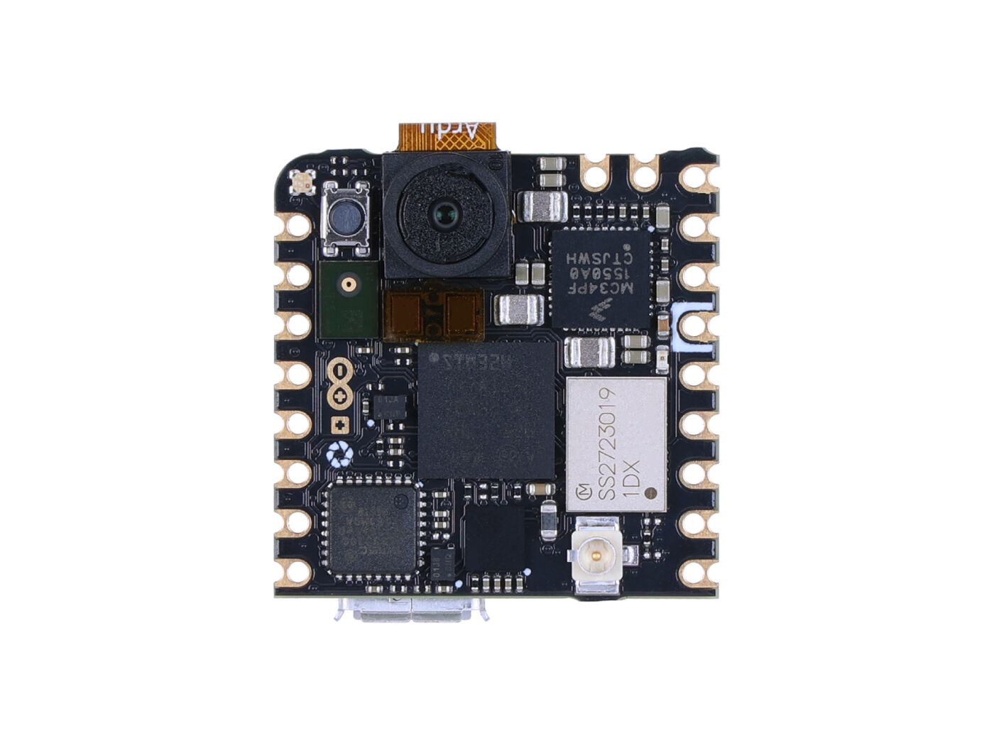 Arduino Nicla Vision - Dual Arm® Cortex® M7/M4, NXP SE050C2 Kripto çipi, Wi-Fi, Bluetooth®, 2 MP Renkli Kamera, 6-Deklemli IMU, Mesafe/Zaman Uçuş sensörü, Mikrofon - Görsel 2