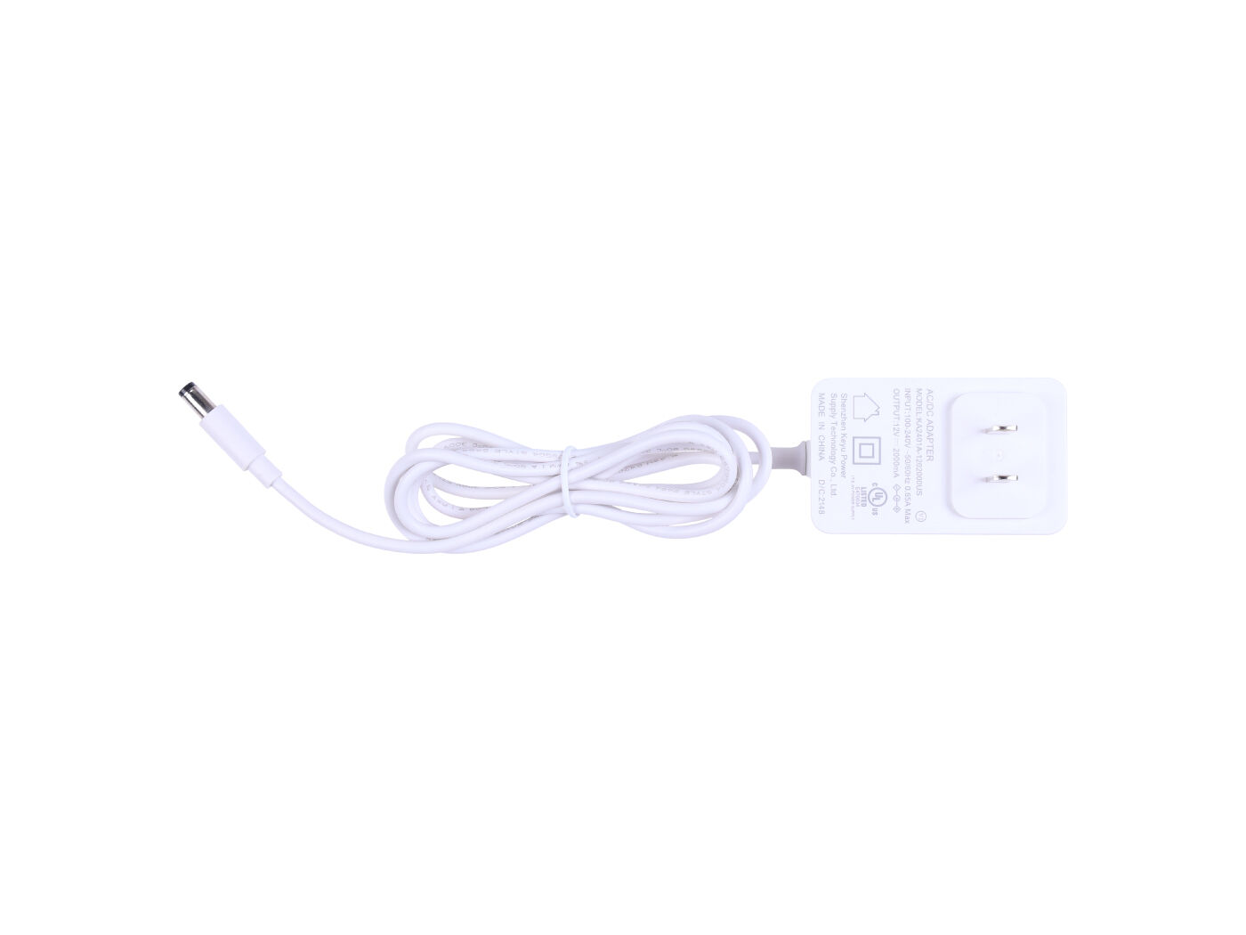 Power Adapter, 12V/2A/24W, American Standard Plug, DC Output, 1.5m - Image 2