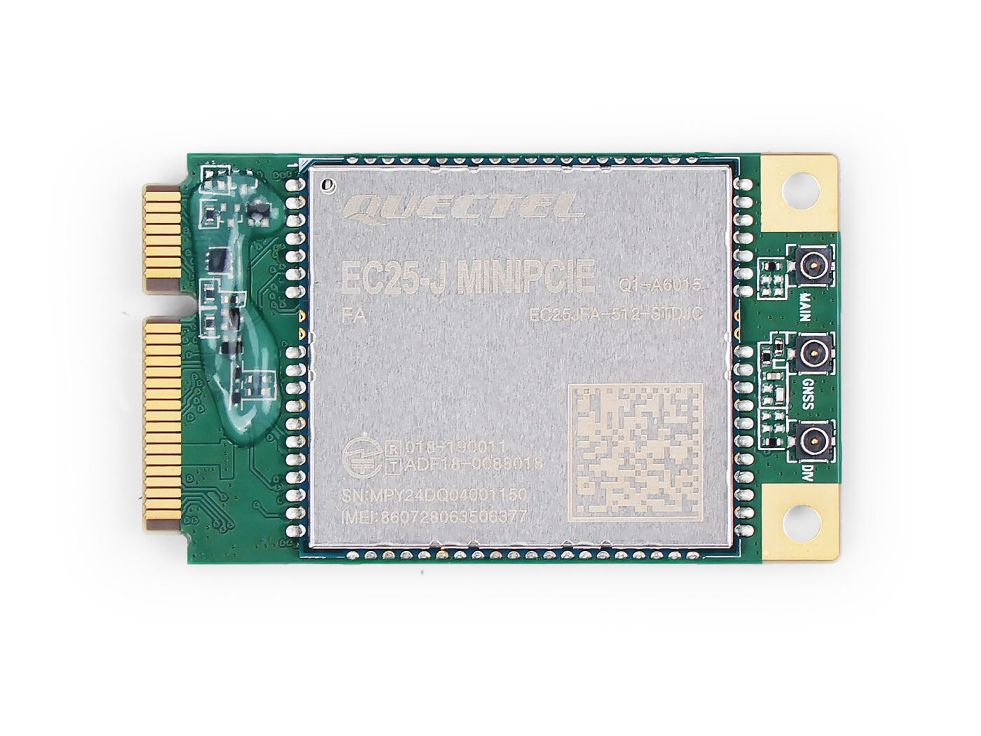 LTE Cat 4 EC25-JFA-mini-PCIe - 2G/3G/4G communication, built-in multiple GNSS, Japan operators - Image 2