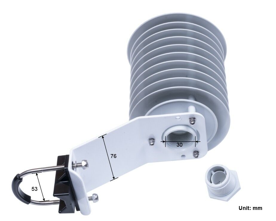 Solar Radiation Shield for Outdoor Sensor Protection-A10, Louver Box for Temperature, Humidity and Gas Sensors - Image 8