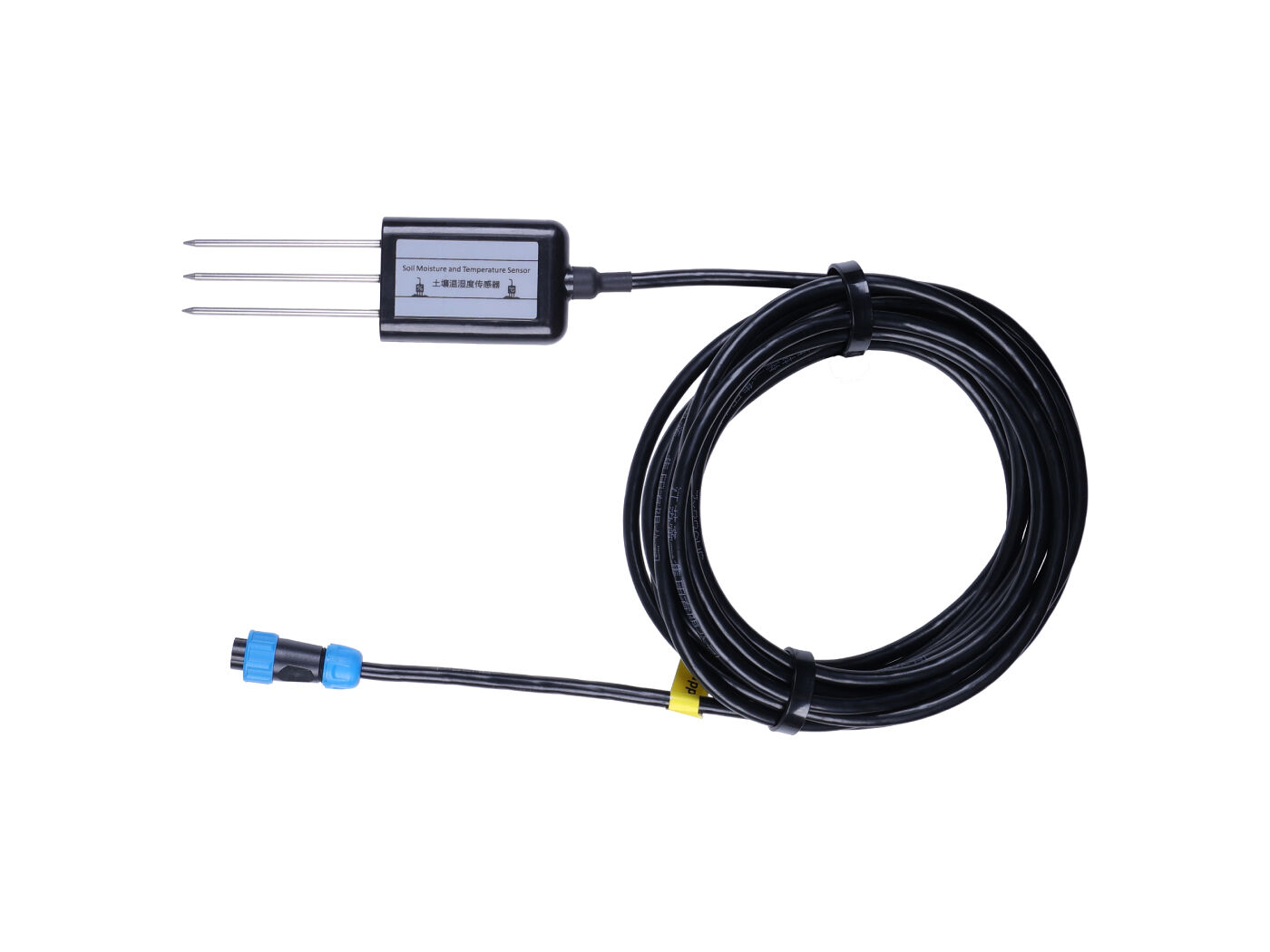 Industrial Soil Moisture & Temperature Sensor MODBUS-RTU RS485, 0-2V Analog Voltage (S-Soil MT-02B), with waterproof aviation connector - Image 2
