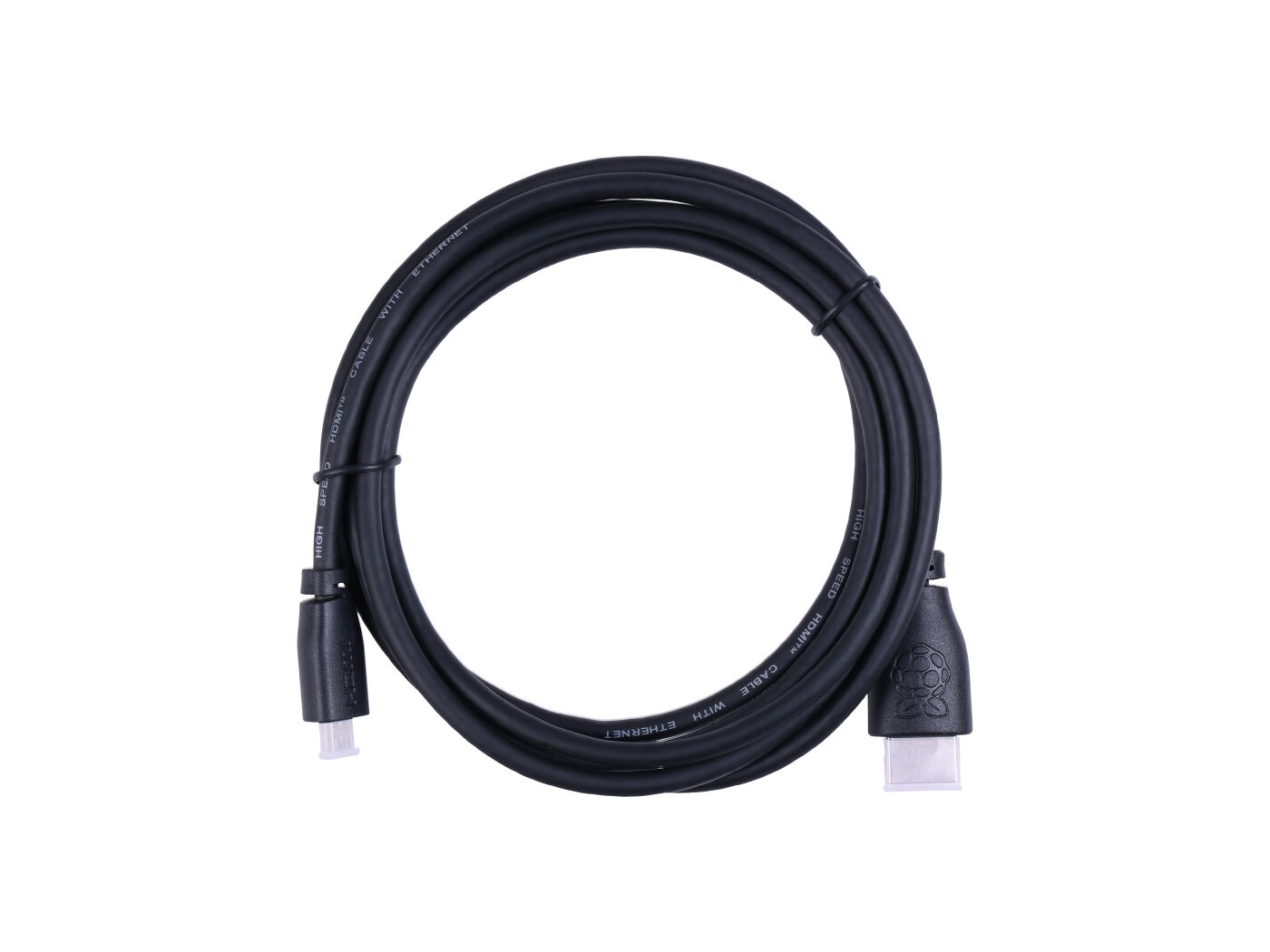 Official Raspberry Pi Micro-HDMI To Standard-Male Cable, 2Mtr Black - Image 2