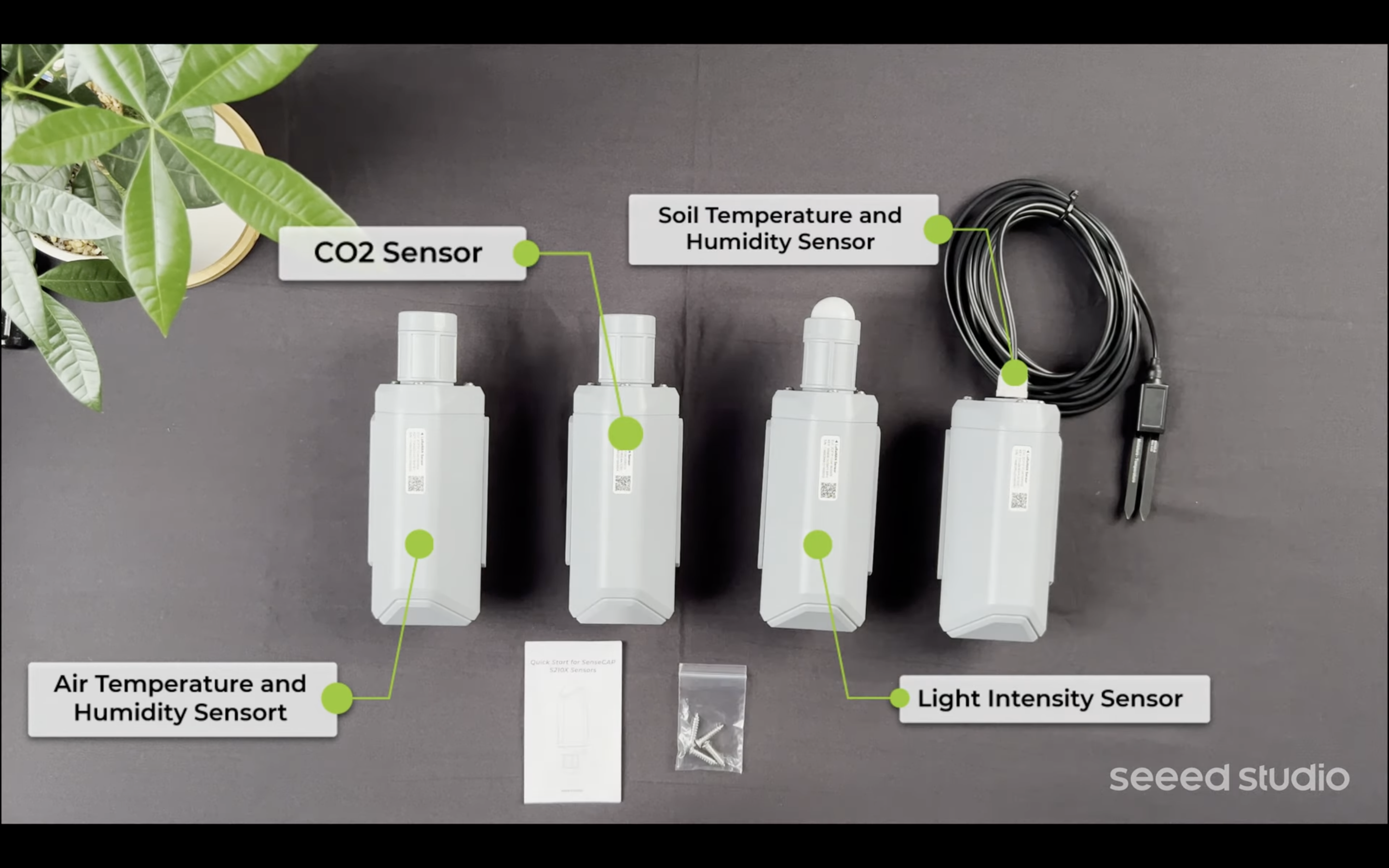 SenseCAP S2103 LoRaWAN® CO2, Temperature, and Humidity Sensor for Outdoor&Indoor Air Quality, CO2 Meter, Carbon Emission