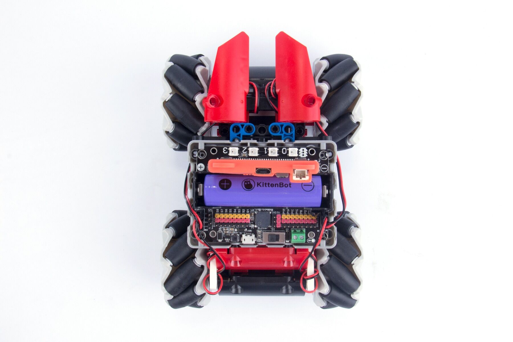 Robot Bit-Mecanum Wheel Car Kit for Micro Bit ,Makecode or Kittenblock-Scratch3 - Image 4