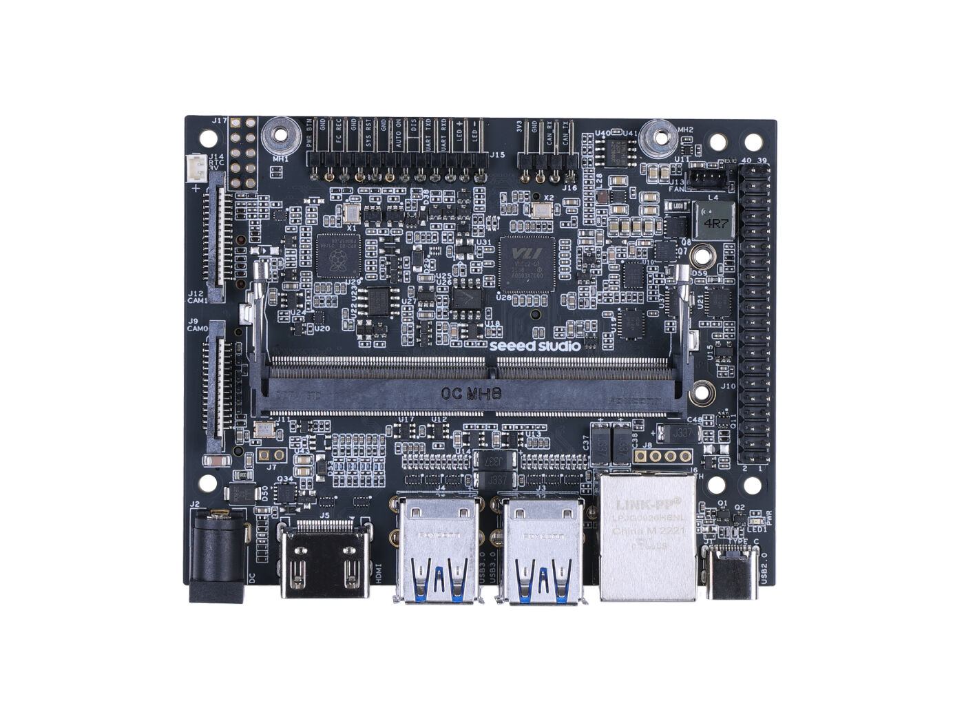 reComputer J401 - Open-source carrier board for Jetson Orin Nano/Orin NX (without power adapter) - Image 3