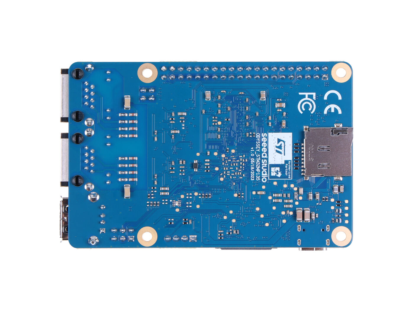 ODYSSEY- STM32MP135D, Cortex-A7 STM32, Yocto/Buildroot OS, WoL ile Ethernet portları, USB Type-A, CSI, LCD, 4Gb DRAM, TF kart yuvası, PoE - Görsel 3