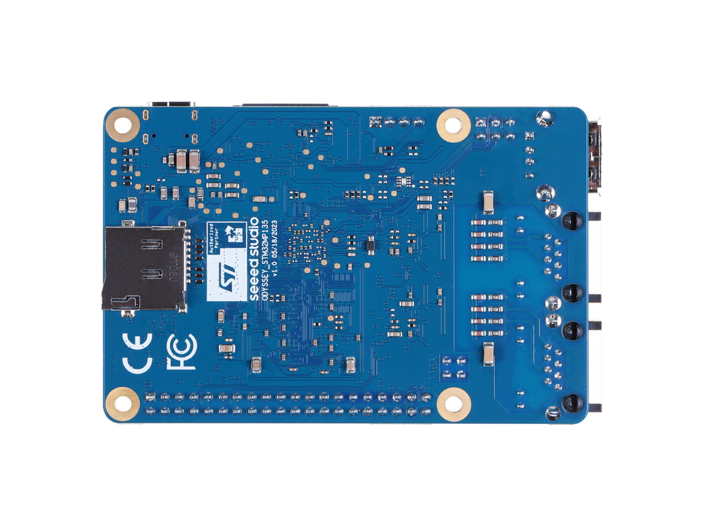 ODYSSEY- STM32MP135D eMMC ile, Cortex-A7 STM32, Yocto/Buildroot OS, WoL destekli Ethernet portları, USB Type-A, CSI, LCD, 4Gb DRAM, TF kart yuvası, PoE - Görsel 3