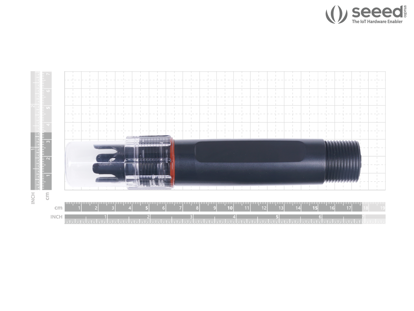 Industrial pH Sensor MODBUS-RTU RS485 & 0-2V Analog Voltage (S-pH-01B), with waterproof aviation connector - Image 6