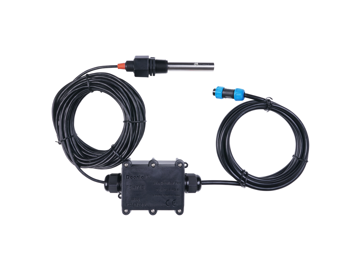 Industrial EC & TDS Sensor MODBUS-RTU RS485 & 0-2V Analog Voltage with waterproof aviation connector - Image 3