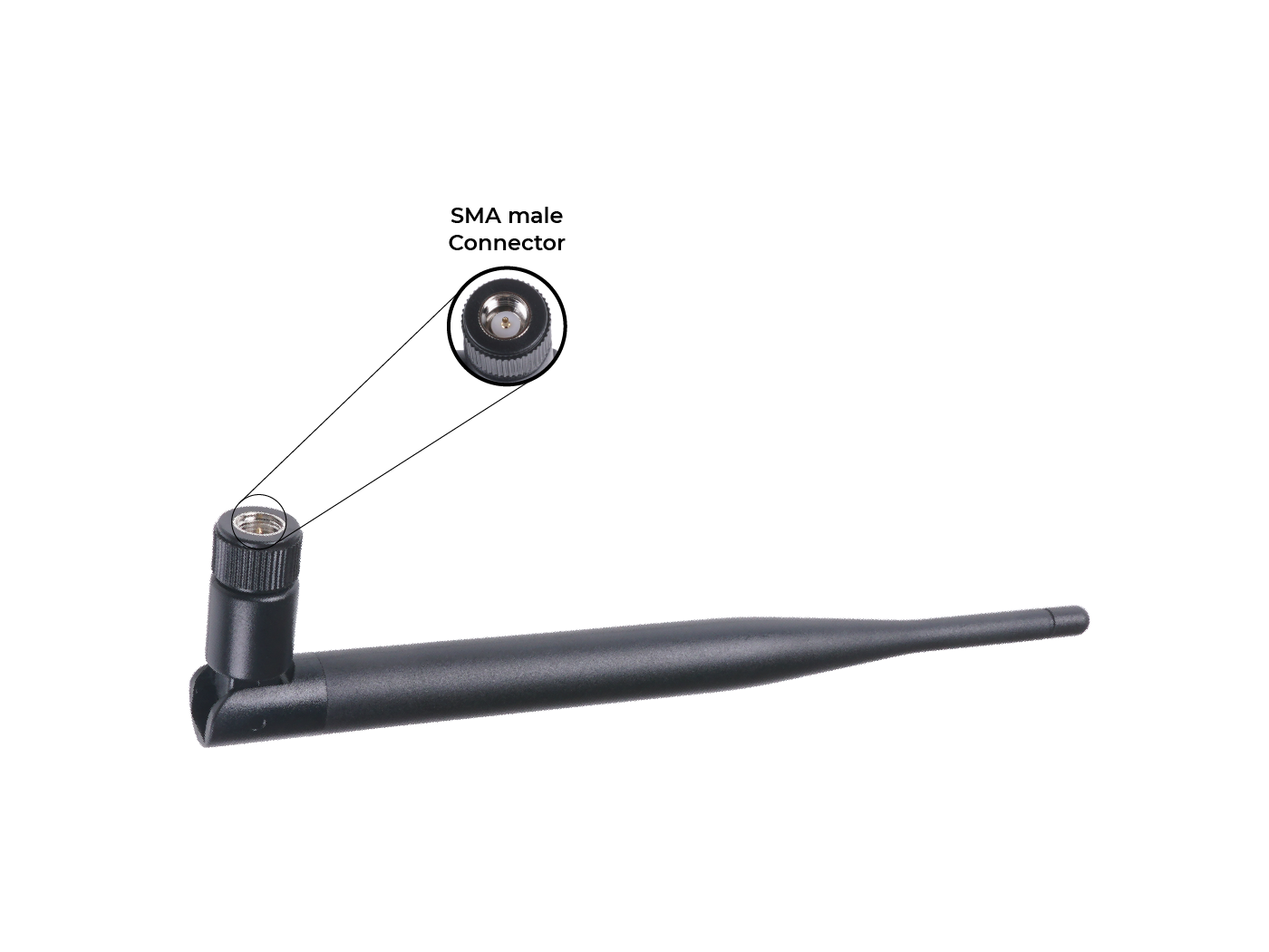 2.8dBi Long Range Antenna - SMA male - 868MHz - 195mm