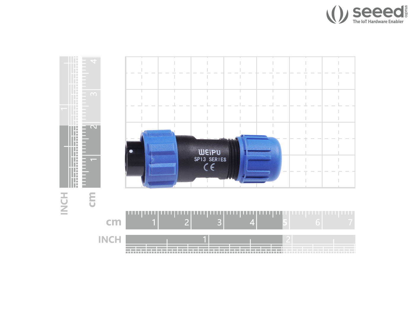 IP68 Waterproof 5-pin Aviation Connector/Cable Plug SPI1310/P - Image 7