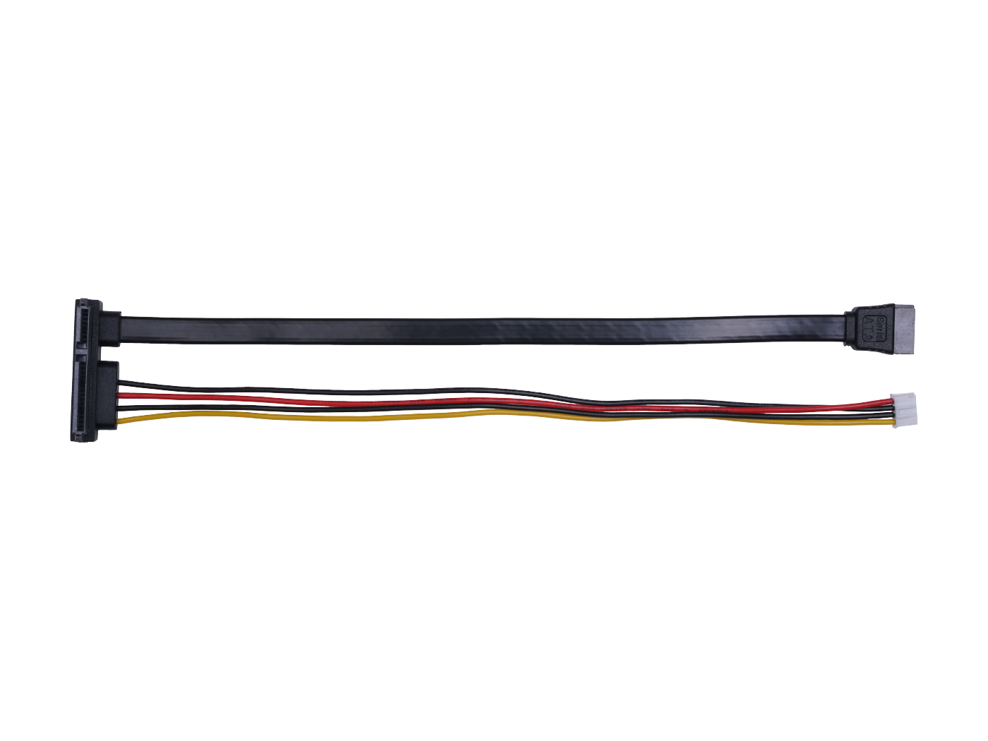4-Pin Power & SATA Data to SATA 22Pin(7+15Pin) Cable for ODYSSEY - X86J4105 – 26AWG/ 200mm line length - Image 2