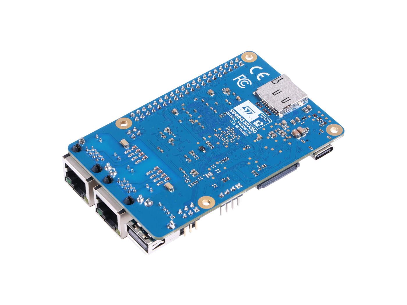 ODYSSEY- STM32MP135D, Cortex-A7 STM32, Yocto/Buildroot OS, WoL ile Ethernet portları, USB Type-A, CSI, LCD, 4Gb DRAM, TF kart yuvası, PoE - Görsel 4