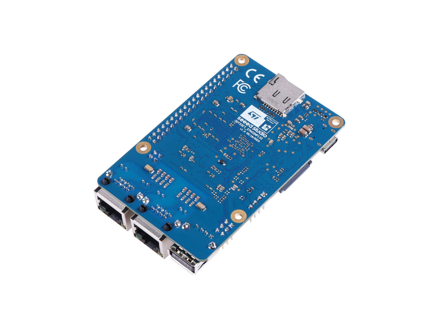 ODYSSEY- STM32MP135D eMMC ile, Cortex-A7 STM32, Yocto/Buildroot OS, WoL destekli Ethernet portları, USB Type-A, CSI, LCD, 4Gb DRAM, TF kart yuvası, PoE - Görsel 4