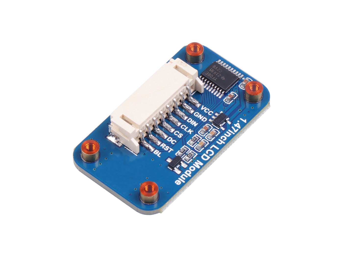 1.47inch LCD Display Module, Rounded Corners, 172x320 Resolution, SPI Interface, support Raspberry Pi, Arduino, STM32 - Image 4