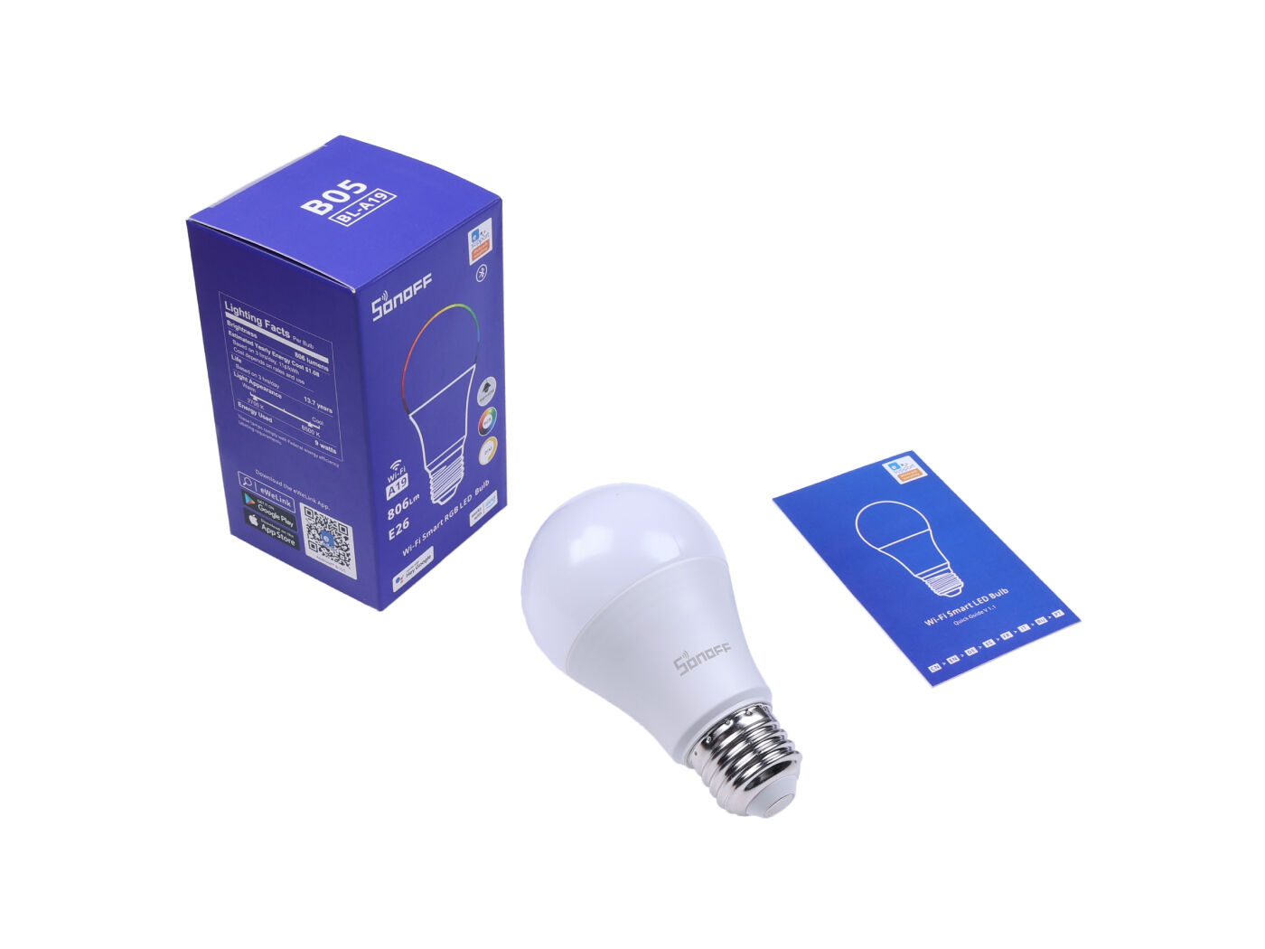 Sonoff B05-BL-A19 Wi-Fi Smart LED Bulb, APP control, Voice control, Energy-saving - Image 4